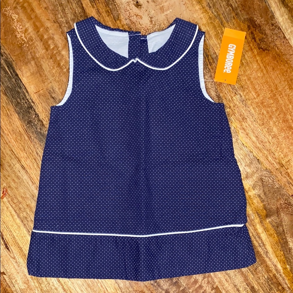 Gymboree Navy Polka Dot Dress